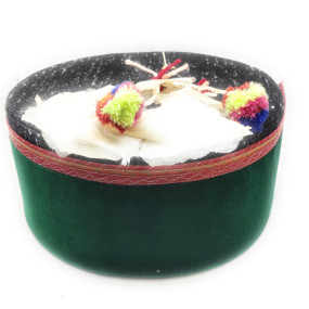 Kinnouri Wool Topi | Warm Ethnic Pahari Cap | Handloom Pahadi Topi, (Heavy Quality)