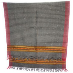Grey Cotton Trendy Kullu Design Fancy Shawl