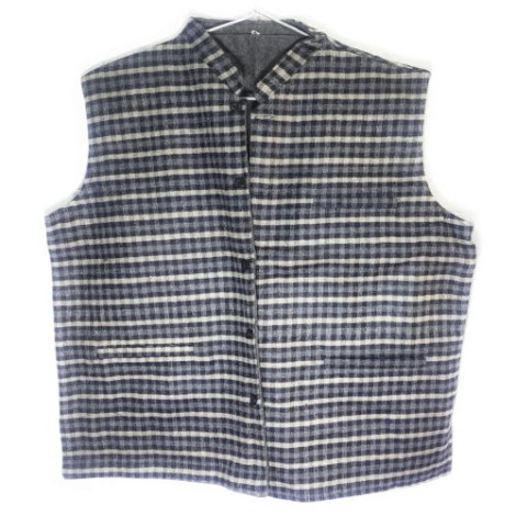 ndira Men's Tweed Wool Traditional Himachali Nehru Jacket