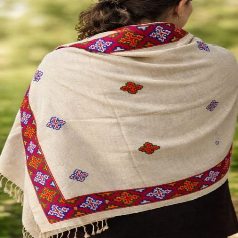 Cotton Trendy Kullu Design Fancy Shawl