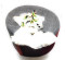 Traditional kinnouri Red Cap Gray patti -Pahadi Top